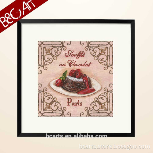 Paris sweet food cake oil painting decoration